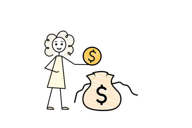 财经素养可爱的卷发女性性格图片下载