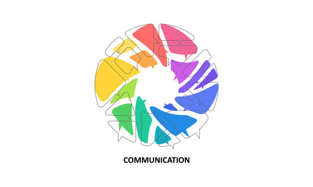 语音泡泡标志交际概念图片下载