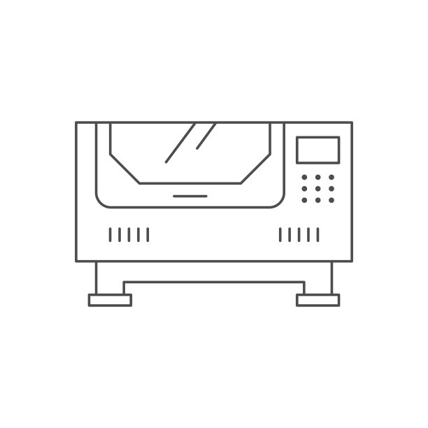 激光机线条轮廓图标图片下载