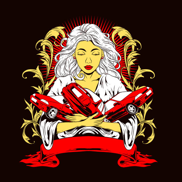 肌肉车社区标志设计图片下载