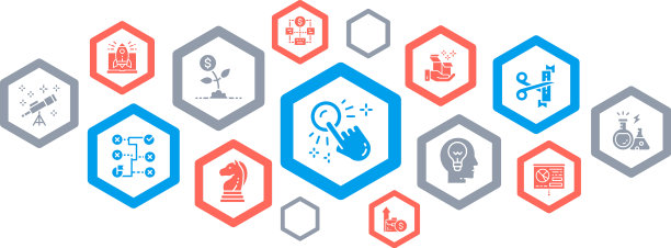 启动彩色图标横幅设计时间管理图片下载