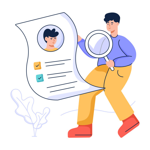 在线服务扁平化设计的说明图片下载