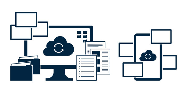 云存储图标说明在您的电脑或智能手机上共享、存储和同步照片和文档数据。图片下载
