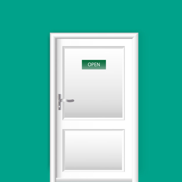 门与标志打开股票图片下载