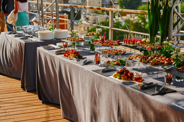 为有餐饮服务的活动准备的冷盘图片下载