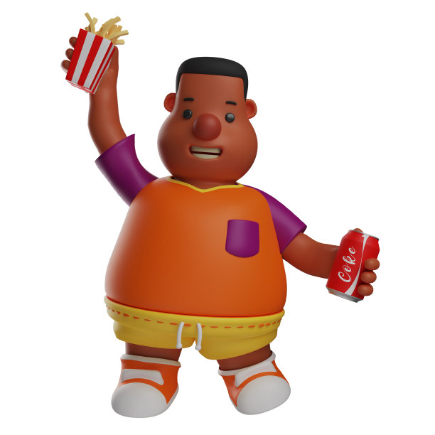 有趣的3d大男孩卡通图片有可乐和f图片下载