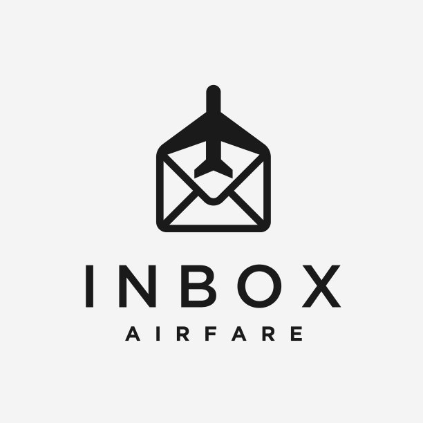 邮件飞机标志设计图片下载