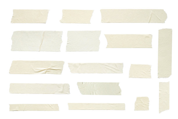 胶粘带隔离在白色背景上。图片下载