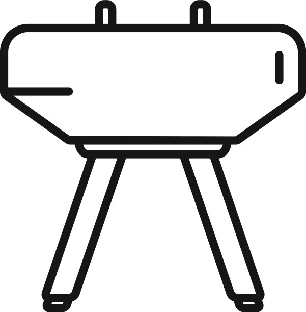 体操用马图标轮廓图片下载