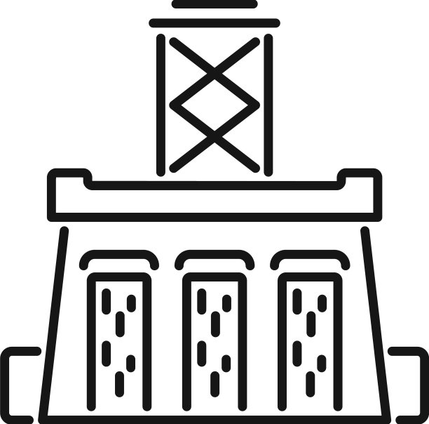 瀑布涡轮图标轮廓动力图片下载