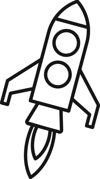 创业火箭图标大纲可持续图片下载