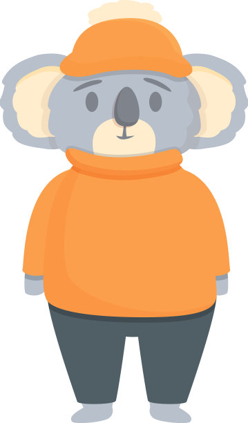 冬季布考拉图标卡通澳大利亚图片下载