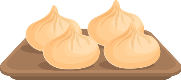 包子饺子图标卡通包子图片下载