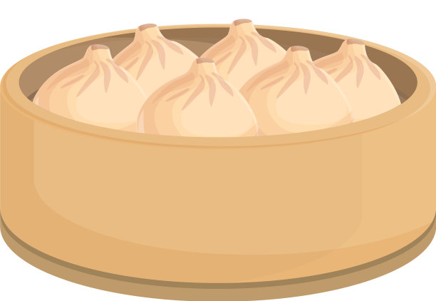 新鲜的包子图标卡通亚洲篮子图片下载