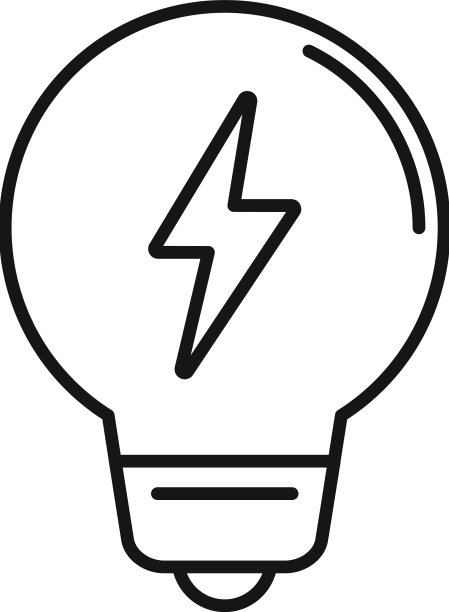 灯泡能耗图标轮廓智能图片下载