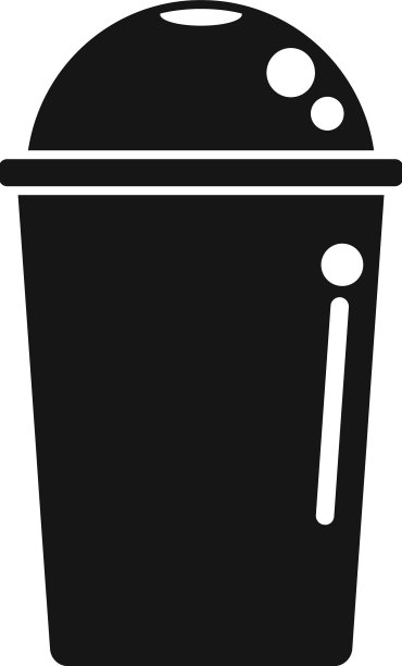 可生物降解塑料果汁杯图标简单图片下载