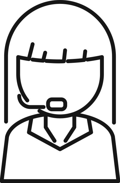 联系人座席图标轮廓呼叫中心图片下载