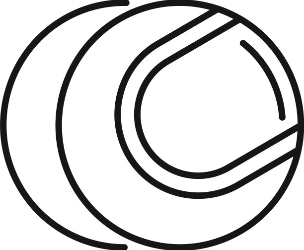 网球图标勾勒健康运动图片下载