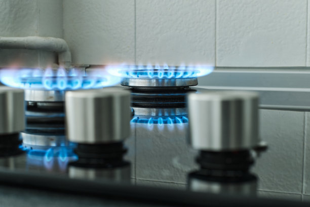 西班牙私人住宅的燃气火焰图片下载