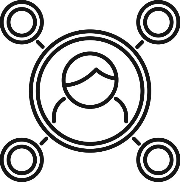 CRM数据数据库轮廓图标图片下载