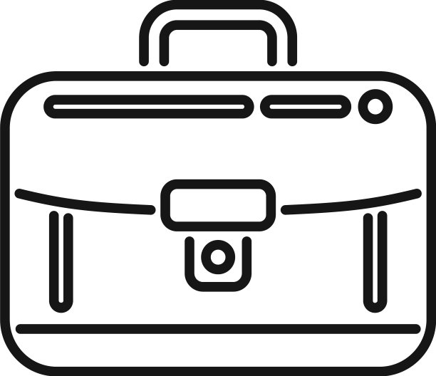 客户公文包图标轮廓平台图片下载