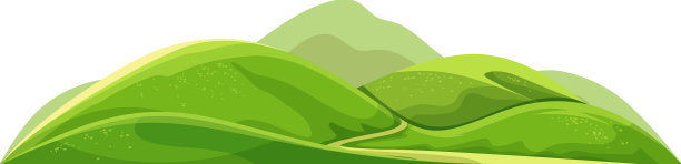 绿色丘陵山谷平坦图片下载