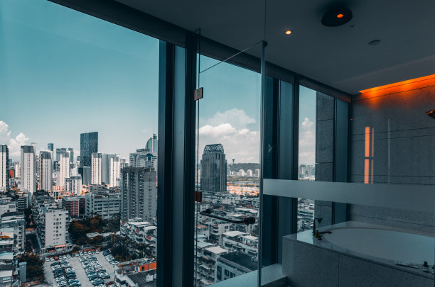 中国福建厦门老城区的高层建筑图片下载