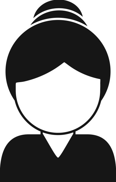 高级女子图标简单舞台人图片下载