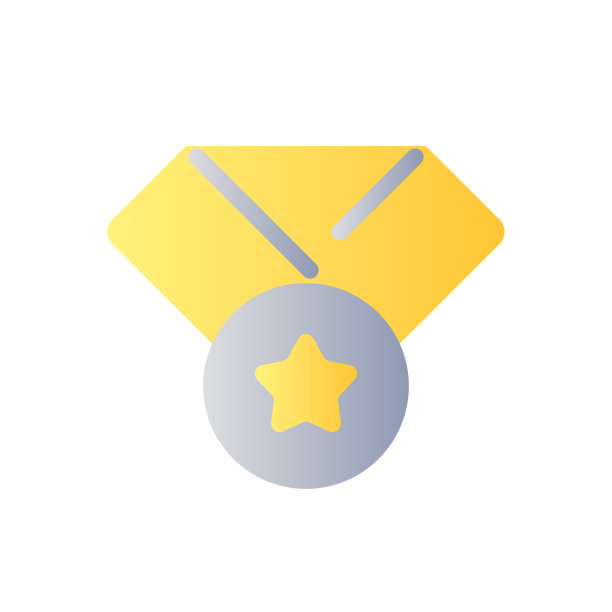 奖励徽章平梯度双色ui图标图片下载