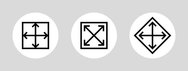 箭头图标，大小(大，宽)。网页或市场的象形图，服装类别。图片下载