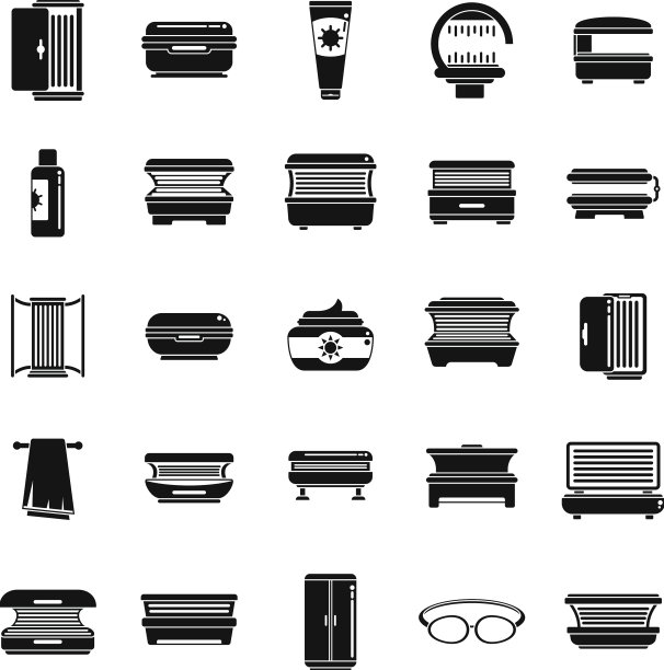 Solarium图标设置简单的青铜床图片下载