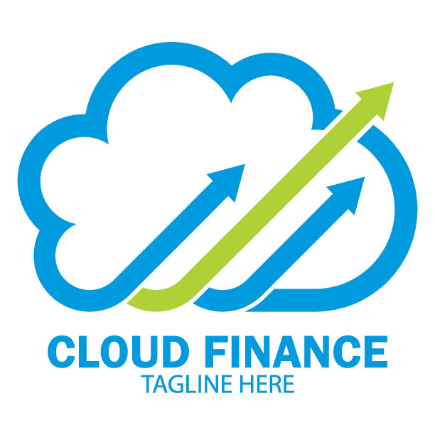 云金融标志矢量图标插图图片下载