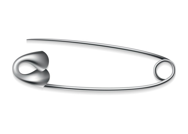 安全别针图标金属缝纫工具固定图片下载