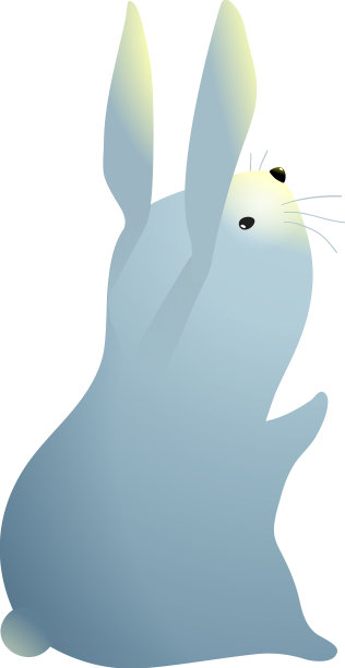 可爱的小兔子或小兔子抬头看图片下载
