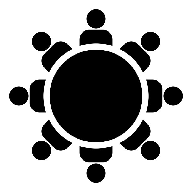 圆桌与椅子图标图片下载