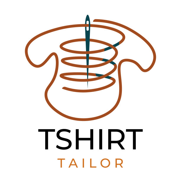 组成t恤的针和线抽象矢量插图图片下载