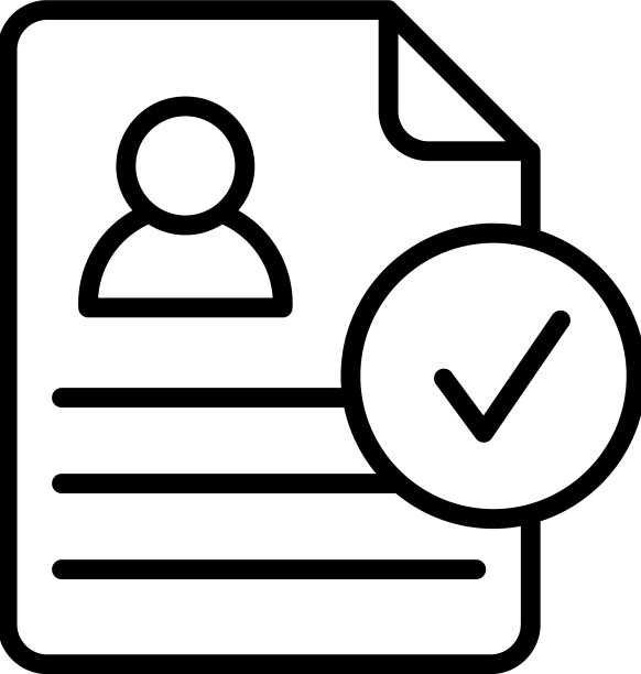 核准简历线性简历图标现代图片下载