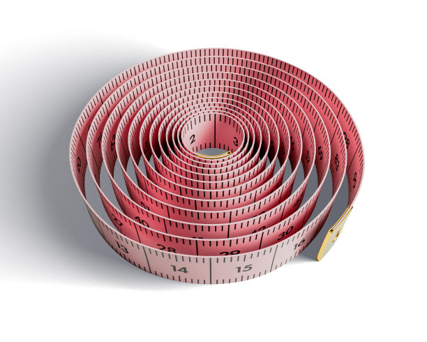 盘绕的卷尺图片下载
