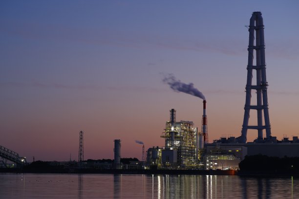 黄昏厂区图片下载