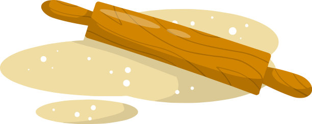 擀面杖和面团木器具图片下载