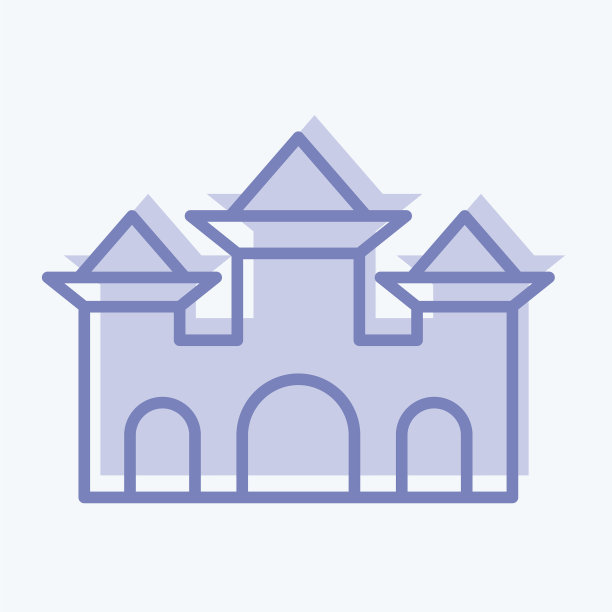 图标城堡适合万圣节的符号二图片下载