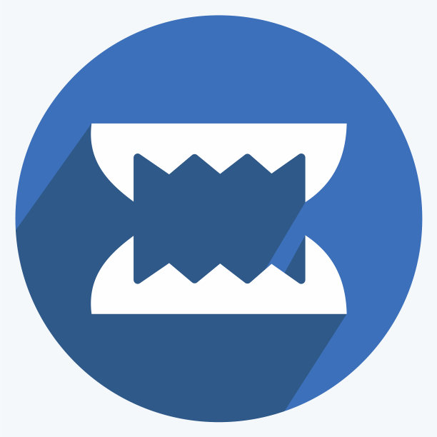 牙齿图标适合万圣节的象征长图片下载