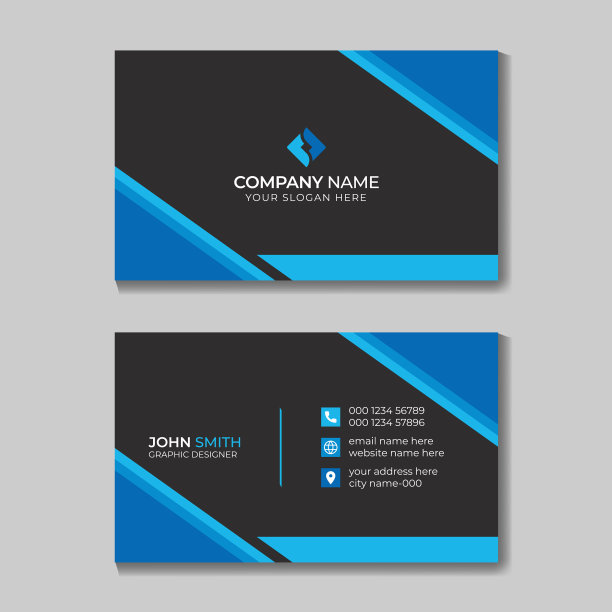 现代专业名片设计模板图片下载