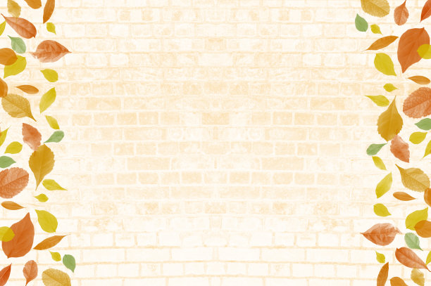 树叶的背景插图，形象的秋天图片下载