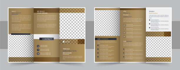 施工三联册模板设计图片下载