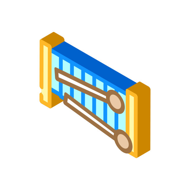 音乐孩子休闲等距图标矢量插图图片下载