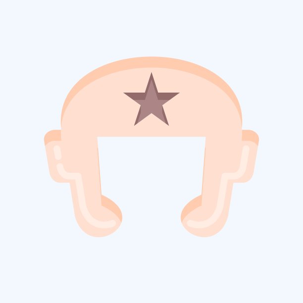 图标拳击头盔。与格斗运动相关的符号。平的风格。简单的设计可编辑。简单illustration.boxing图片下载