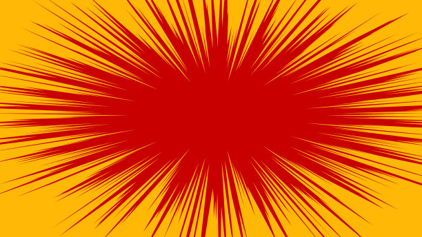 彩色集中线插图材料图片下载