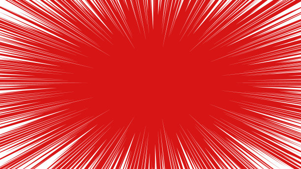 彩色集中线插图材料图片下载