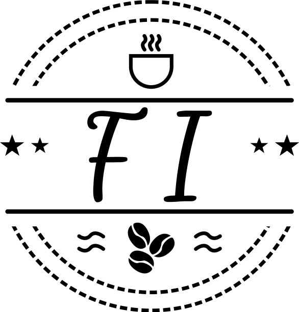 菲高品质咖啡馆经典logo设计图片下载